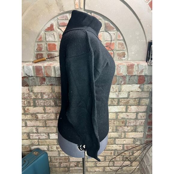 sweater turtle neck ribbed black - Picture 7 of 9